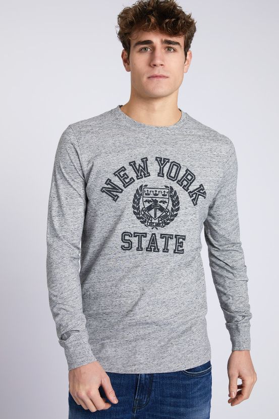 Homme T-shirt Vintage À Col Rond - W