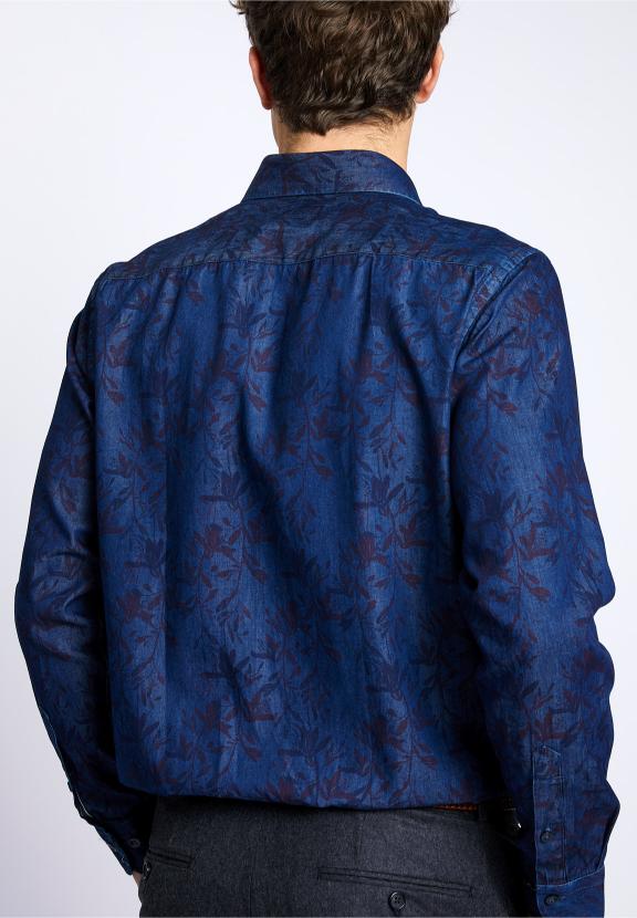 Custom Fit Riviera Shirt - Bleu