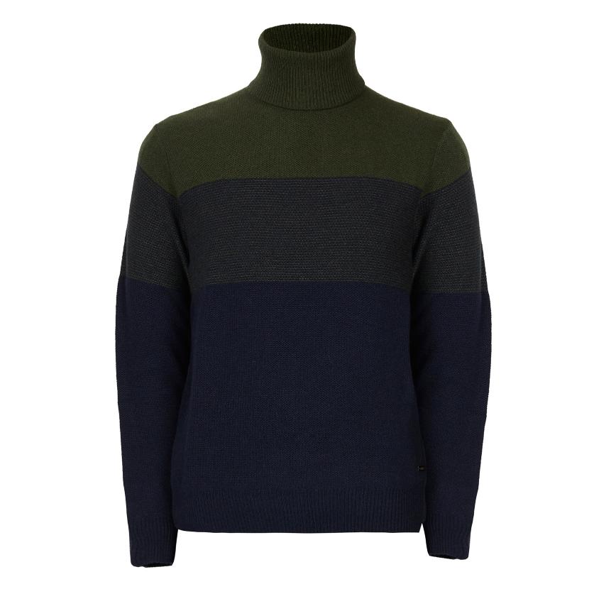 Slim Fit Roll Neck Pullover - Vert