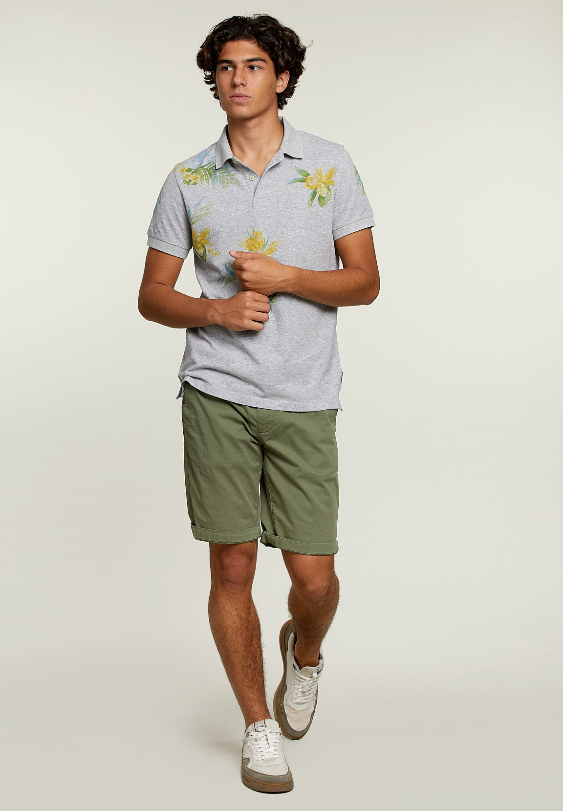Custom Fit Polo Oyster Mix - Grey