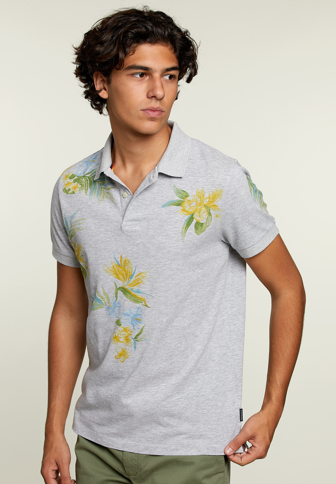 Custom Fit Polo Oyster Mix - Grey