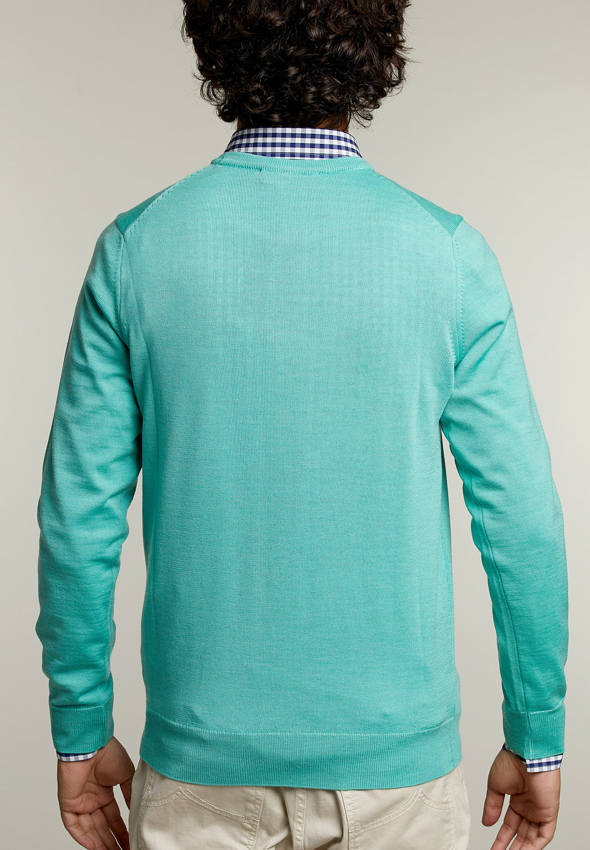 Basic Merino Crew Neck Pullover Margarita Mix - Green - W