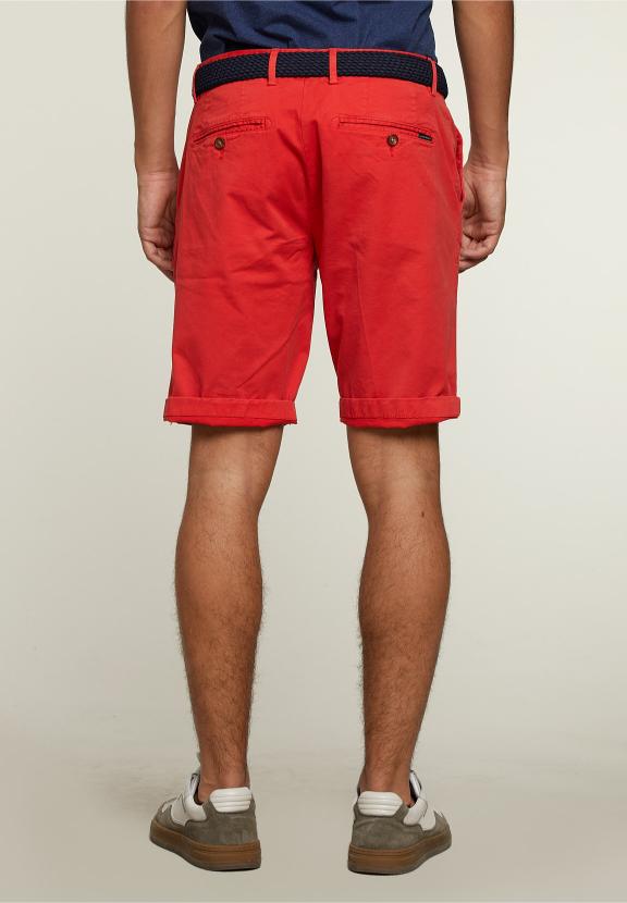 Tight Fit Chino Shorts Alfa Red - Rouge