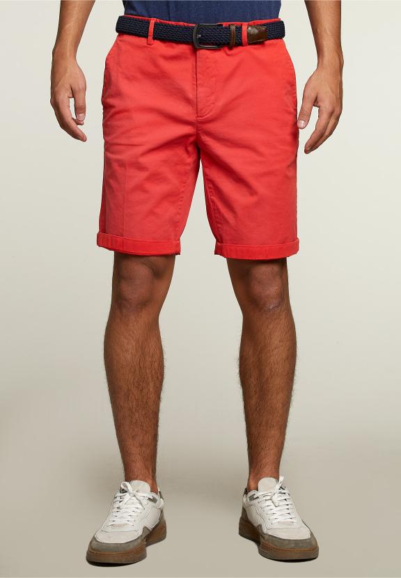 Tight Fit Chino Shorts Alfa Red - Rouge
