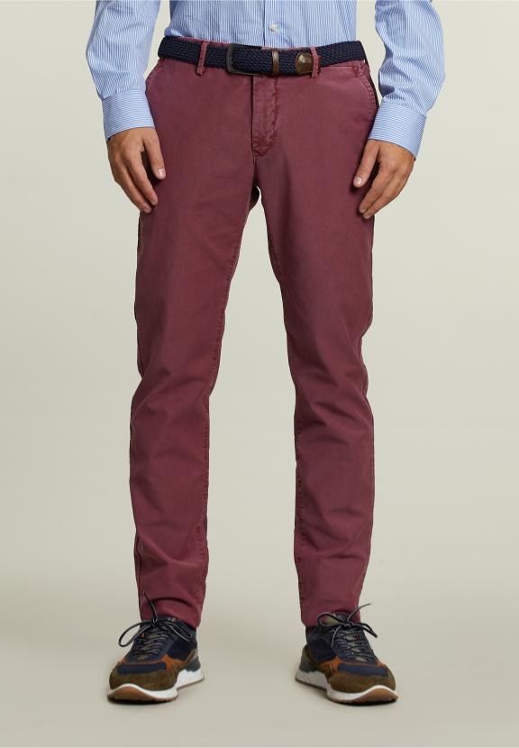 Slim Fit Cotton Chino Medoc - Rose