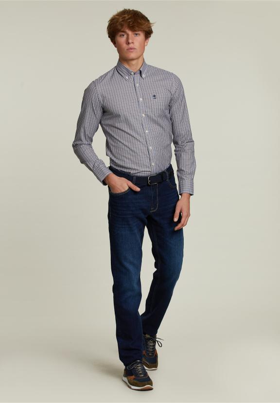 Chemise à Carreaux Sur Mesure Multi - G-000 - W