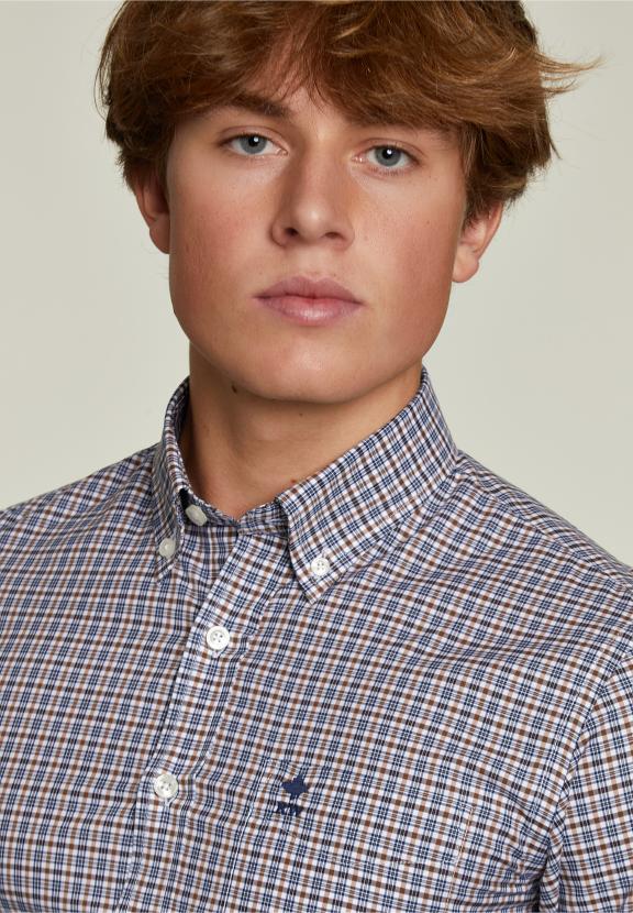 Chemise à Carreaux Sur Mesure Multi - G-000 - W