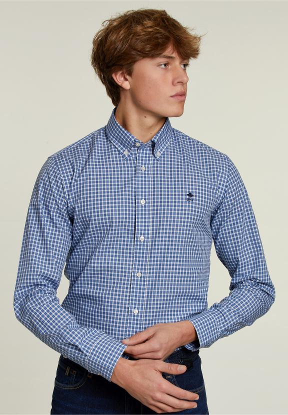 Custom Fit Checked Shirt Multi - Multi