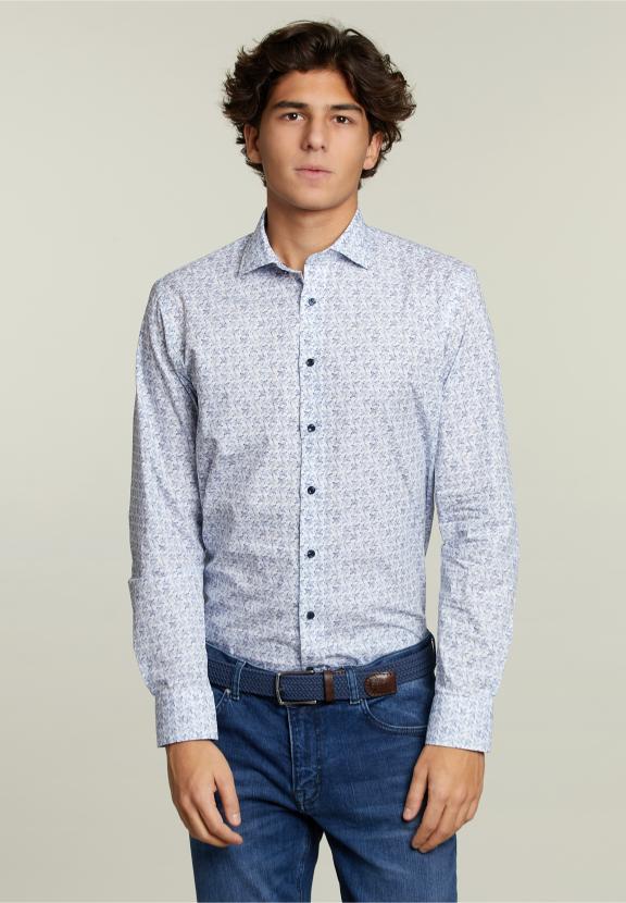 Custom Fit Fantasy Shirt Blue/White - Bleu
