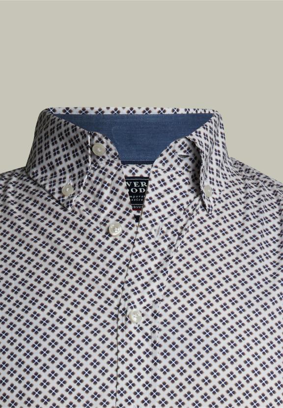 Slim Fit Fantasy Shirt Multi - Marron