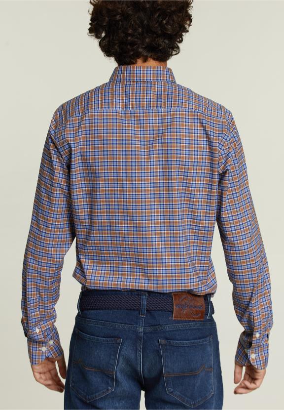 Chemise à Carreaux Sur Mesure Multi - D-000 - W