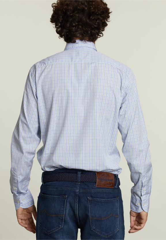 Custom Fit Checked Shirt Multi - Vert