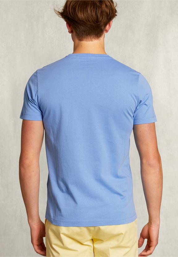 Normal Fit Basic T-Shirt Nile - Bleu