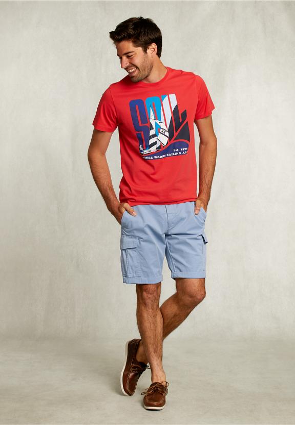 Normal Fit Basic T-Shirt In Pomegranate - Rose