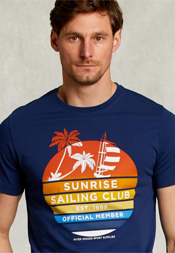 Normal Fit T-Shirt Oxford Blue - Bleu