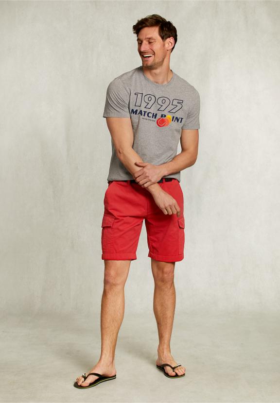Normal Fit Basic T-Shirt Grey Mel - Gris
