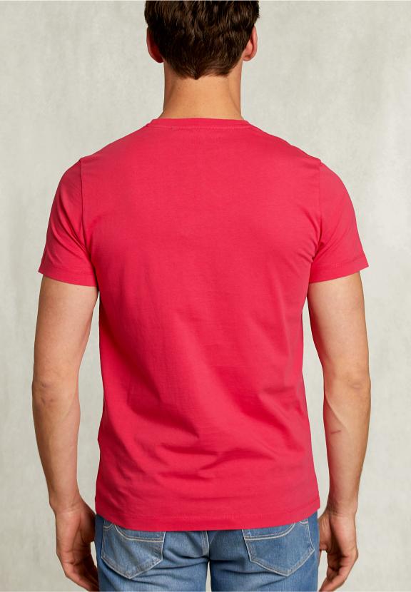 Normal Fit Basic T-Shirt In Flirt - Rose
