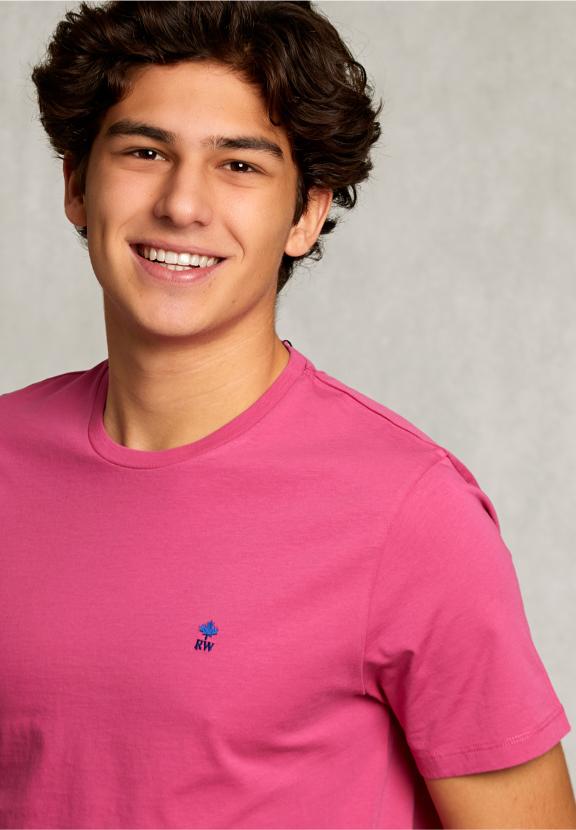 Custom Fit Pima Cotton T-Shirt Amaranth - Rose