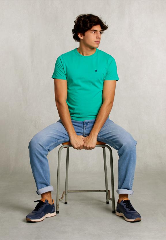 Custom Fit Pima Cotton T-Shirt Moscow Mule - Vert