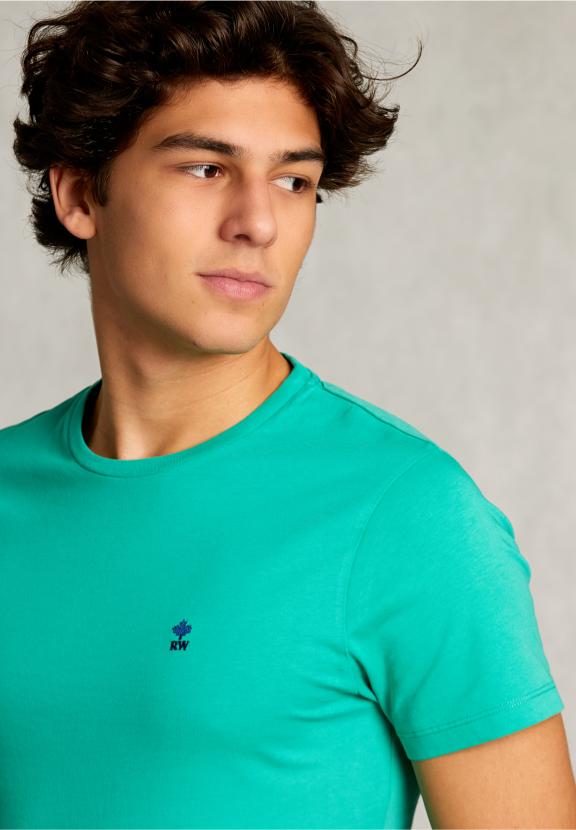 Custom Fit Pima Cotton T-Shirt Moscow Mule - Vert