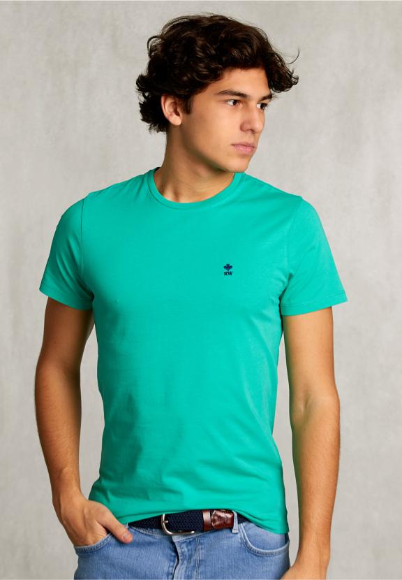 Custom Fit Pima Cotton T-Shirt Moscow Mule - Vert