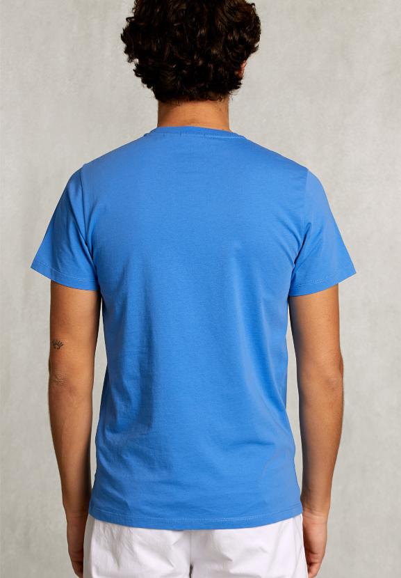 Custom Fit Pima Cotton T-Shirt Ocean - Bleu