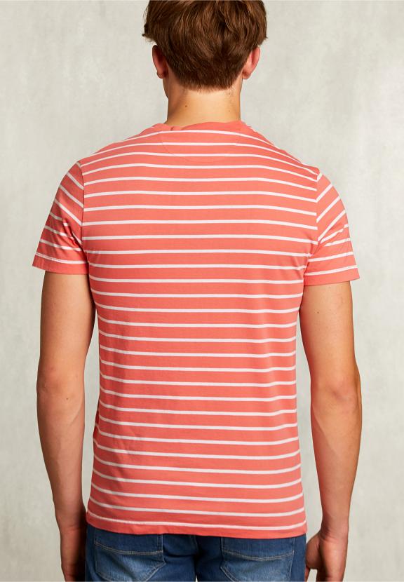 Custom Fit Striped T-Shirt Bellini - Rose