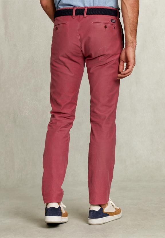 Slim Fit Cotton Chino Amaranth - Rose