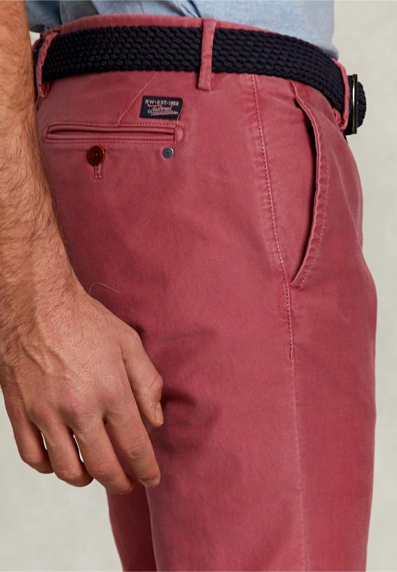 Slim Fit Cotton Chino Amaranth - Rose