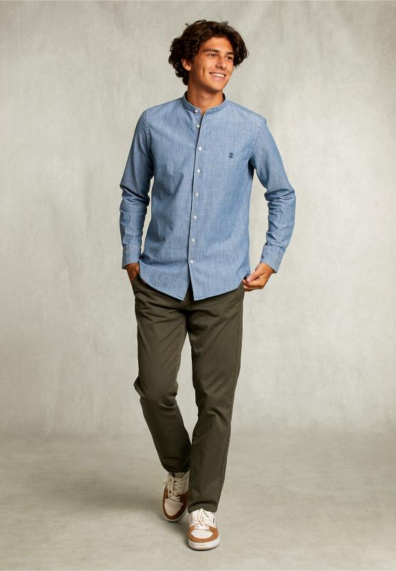 Slim Fit Jeans Shirt Medium Bleach - Denim