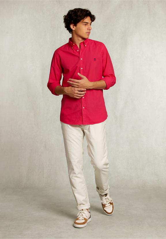 Custom Fit Poplin Shirt Flirt - Rose
