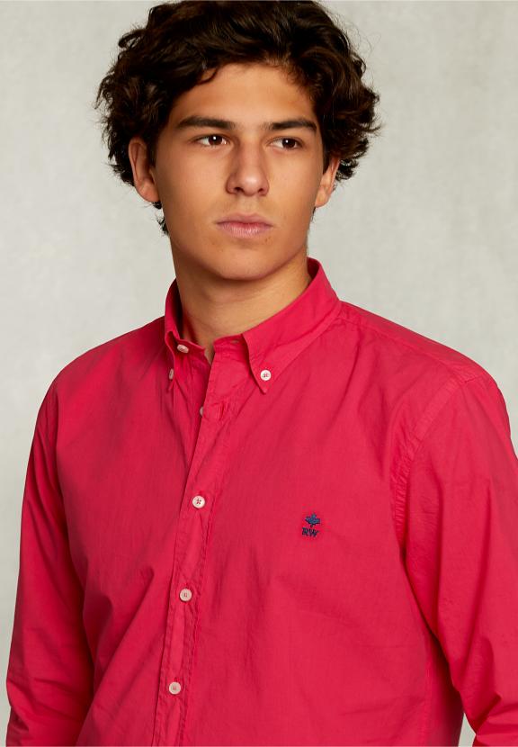 Custom Fit Poplin Shirt Flirt - Rose