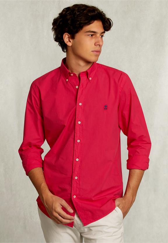Custom Fit Poplin Shirt Flirt - Rose