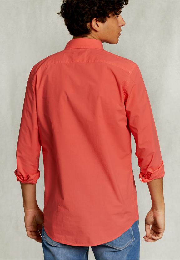 Custom Fit Poplin Shirt Rose - Rose