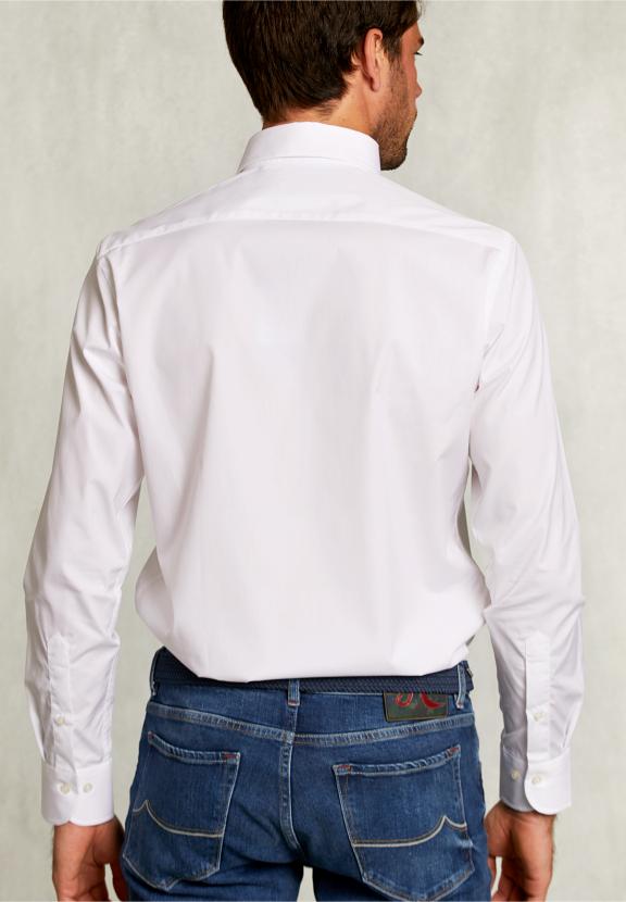 Custom Fit Uni Shirt White - Blanc