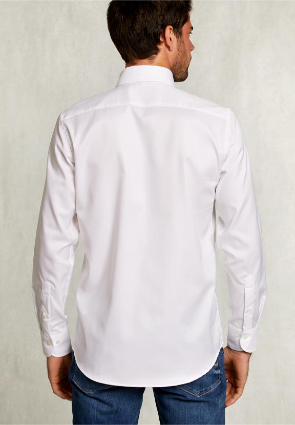 Custom Fit Uni Shirt White - Blanc