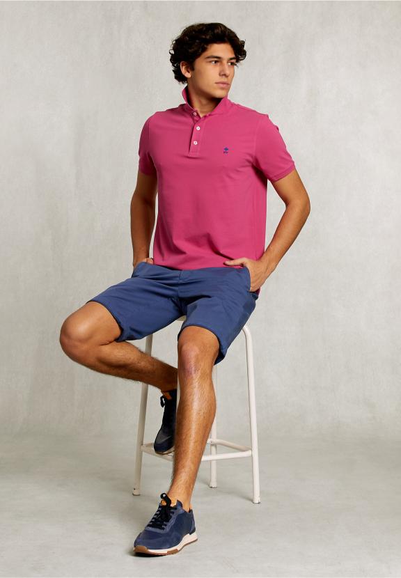 Custom Fit Pima Cotton Polo Amaranth - Rose