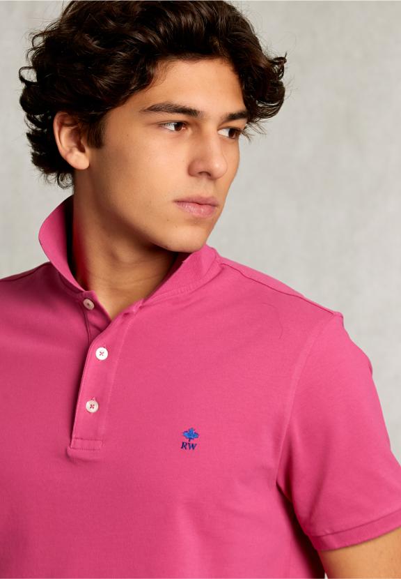 Custom Fit Pima Cotton Polo Amaranth - Rose