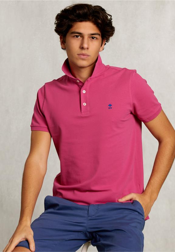 Custom Fit Pima Cotton Polo Amaranth - Rose