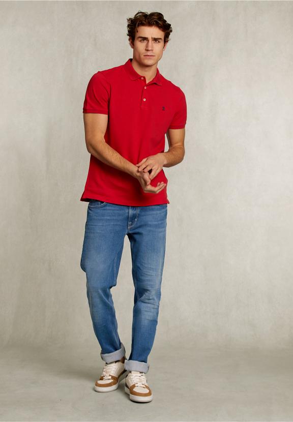 Custom Fit Pima Cotton Polo Bloody Mary Mix - Rouge