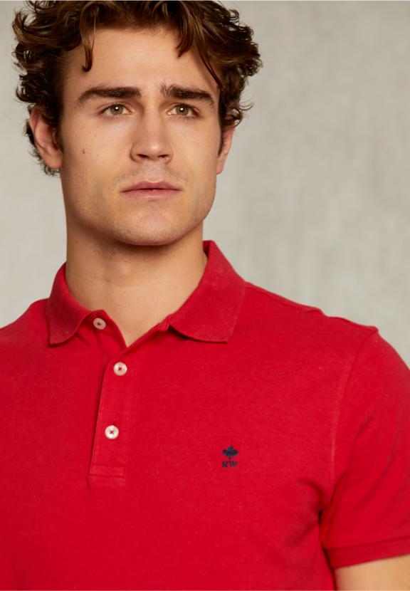 Custom Fit Pima Cotton Polo Bloody Mary Mix - Rouge
