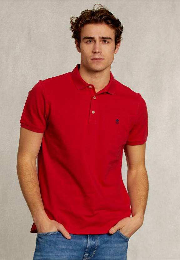 Custom Fit Pima Cotton Polo Bloody Mary Mix - Rouge