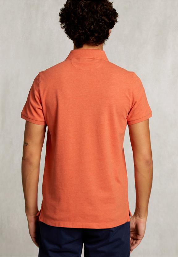 Custom Fit Pima Cotton Polo Dk Serengeti Mix - Orange