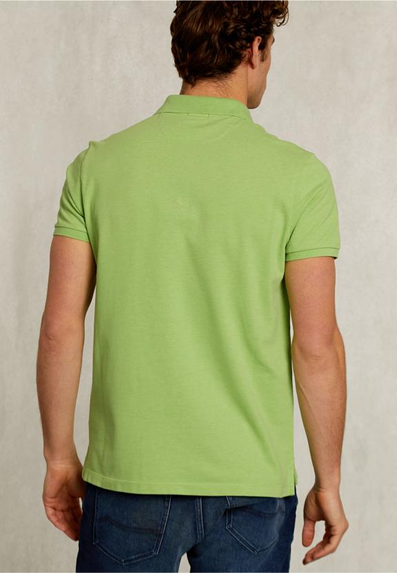 Custom Fit Pima Cotton Polo Lime Mix - Vert
