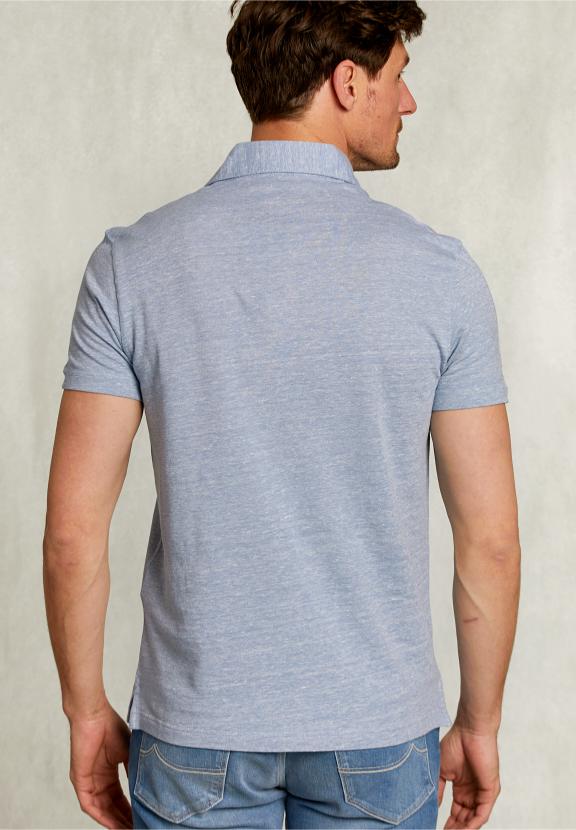 Custom Fit Cotton Polo Mombasa - Bleu
