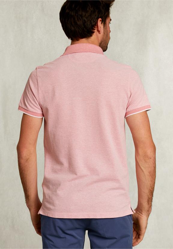 Custom Fit Cotton Polo Lt Bellini Mix - Orange