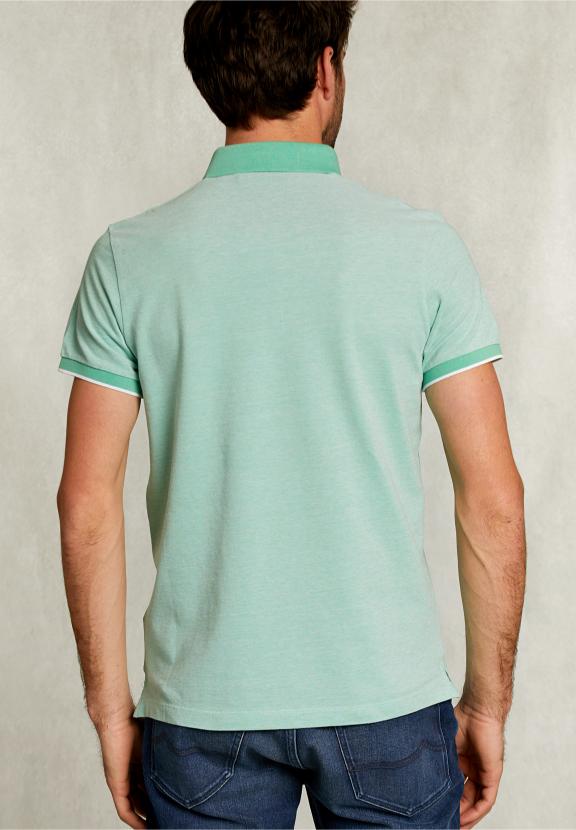 Custom Fit Cotton Polo Citrus Mix - Vert