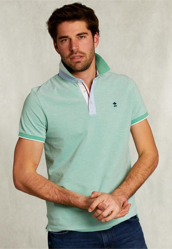 Custom Fit Cotton Polo Citrus Mix - Vert