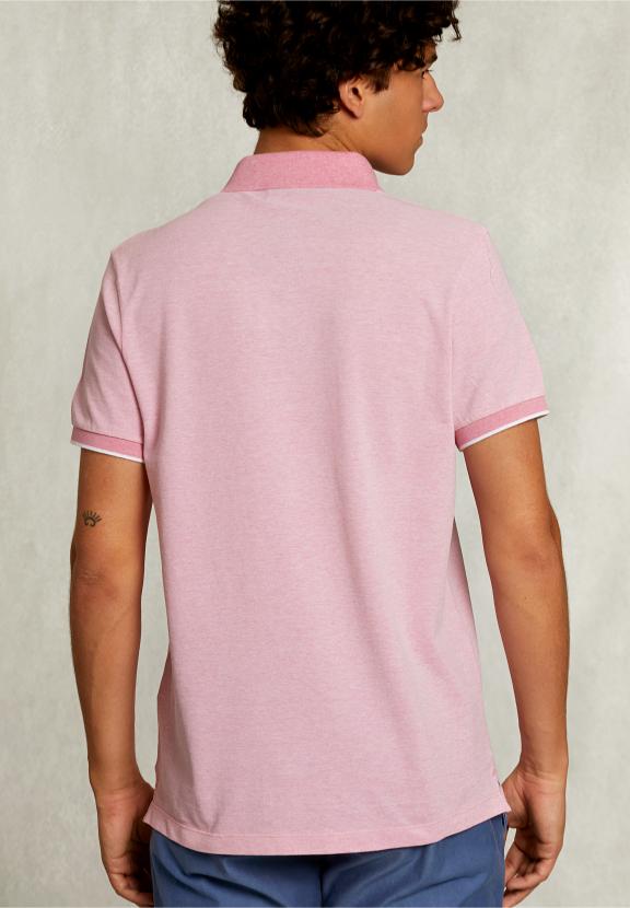 Custom Fit Cotton Polo Dark Sugar Mix - Rose