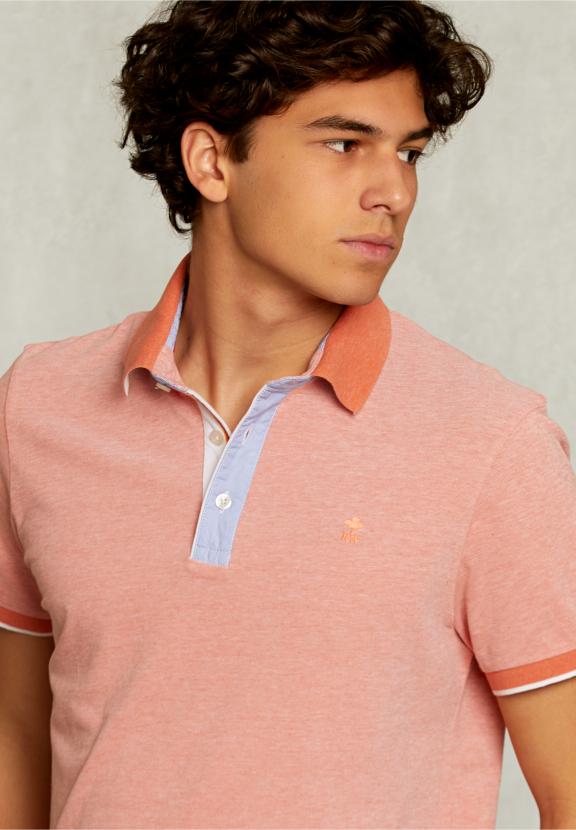 Custom Fit Cotton Polo Life Jacket Mix - Orange